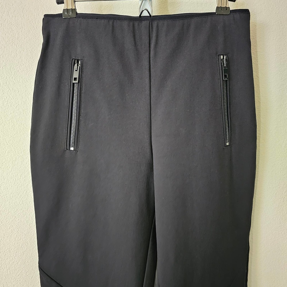 RAG AND BONE Women's Simone Slim Fit Black Cotton Sport Zipper Pants Sz 6 - Picture 3 of 15
